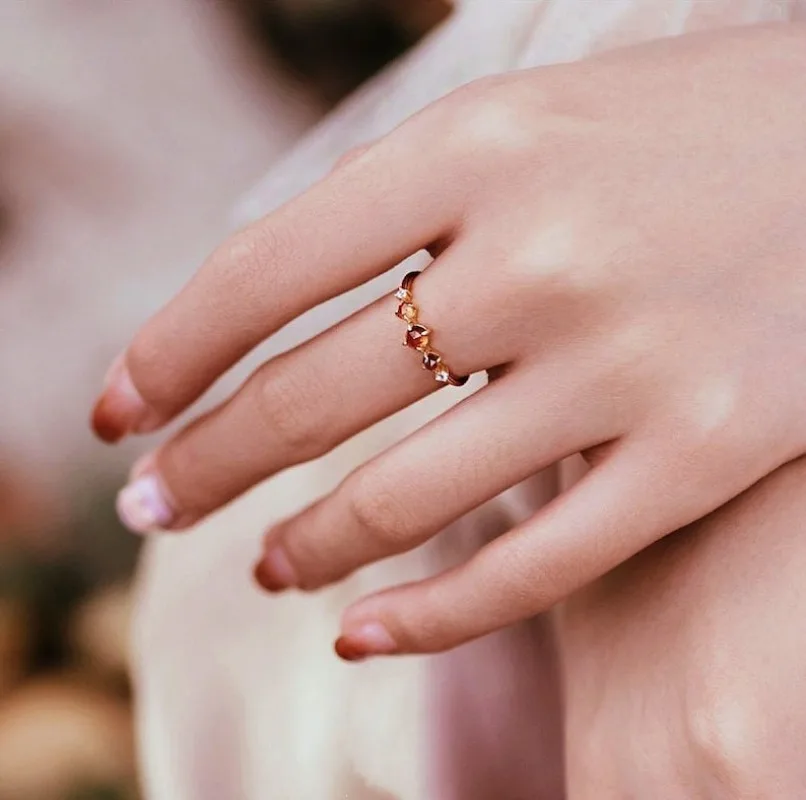 Sunset Ember Ring