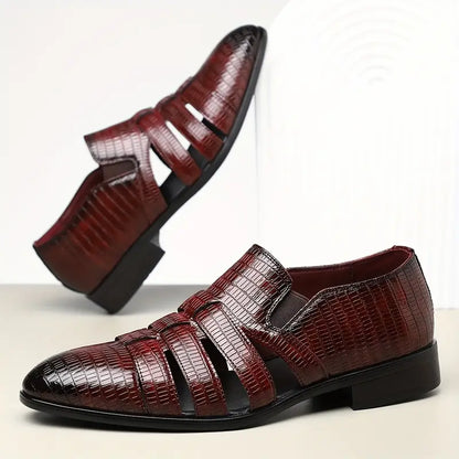 Oxford Ostrich Leather Loafers