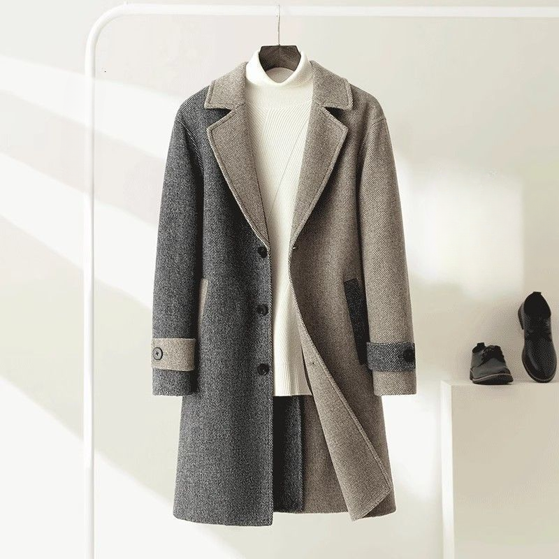 Pelle Italiana Herringbone Coat