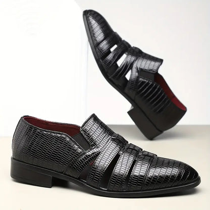 Oxford Ostrich Leather Loafers