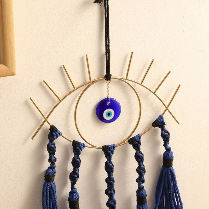 Handcrafted Azure Eye Dream Catcher