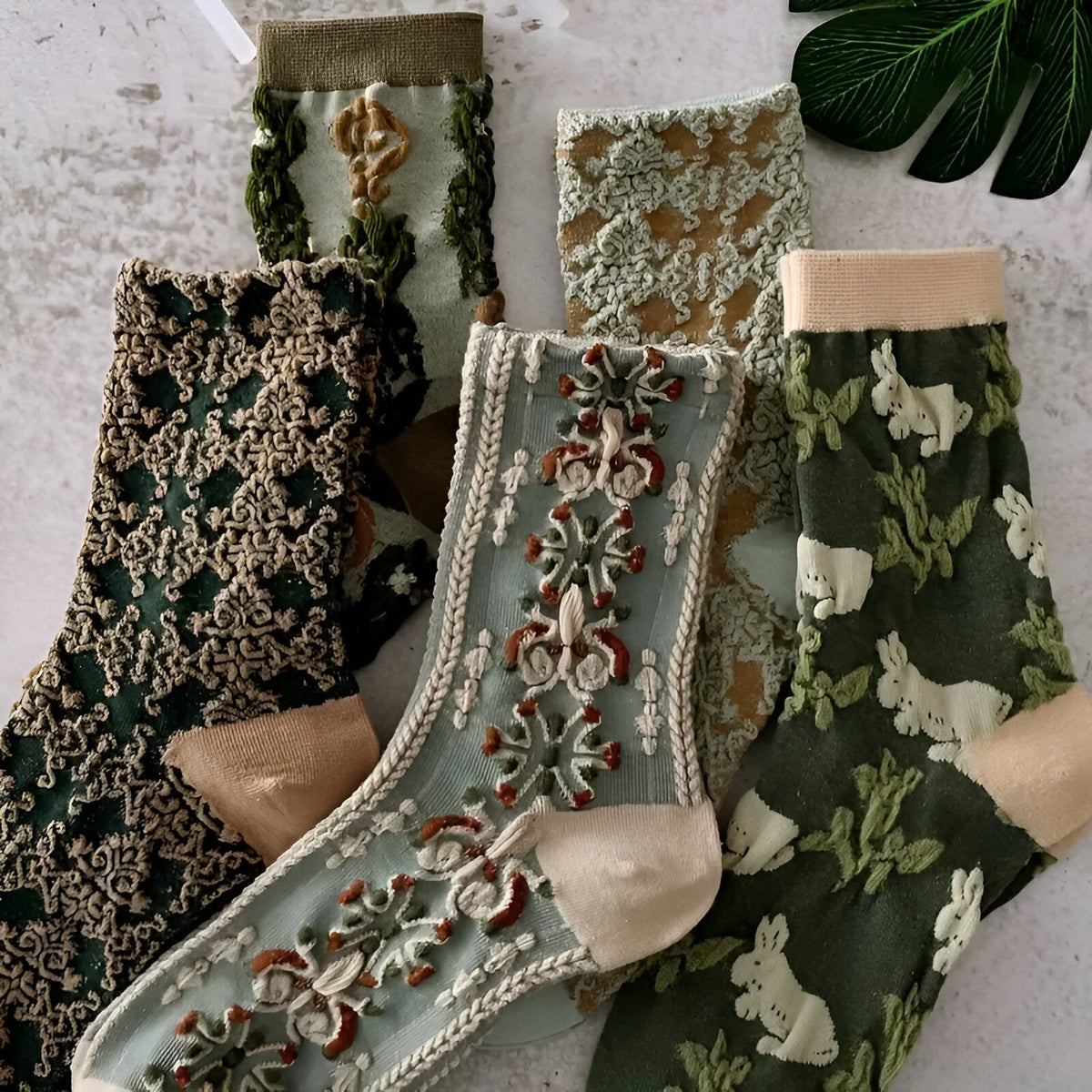Fuzzy Stitch Socks