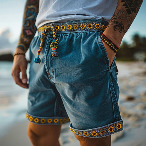 Lumiere Vintage Linen Shorts