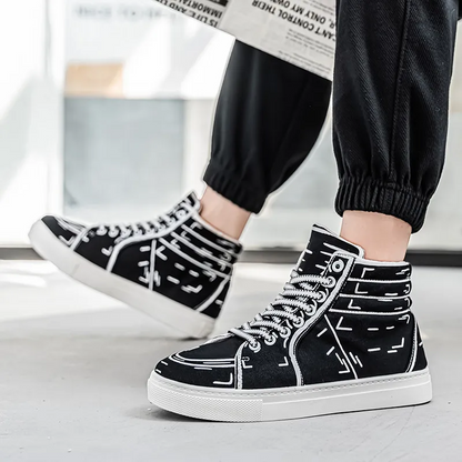 Hype Sketch Canvas Sneakers