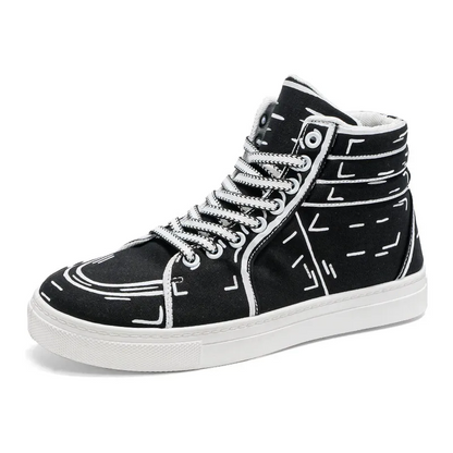 Hype Sketch Canvas Sneakers